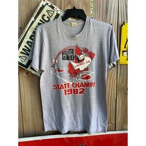 1982 Laurel Cardinals basketball big  graphic tee basketball Size M